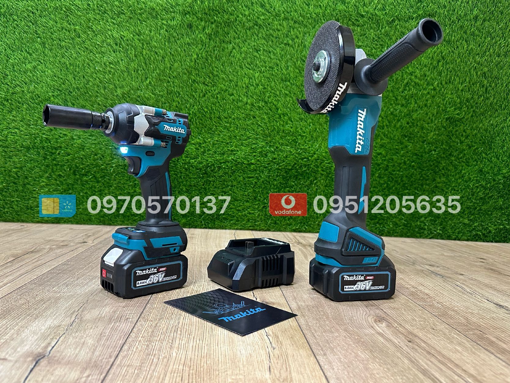 Набір 2/1 Makita Болгарка DGA504 + Гайковерт імпакт DTW500 АКБ 36V 8Ah