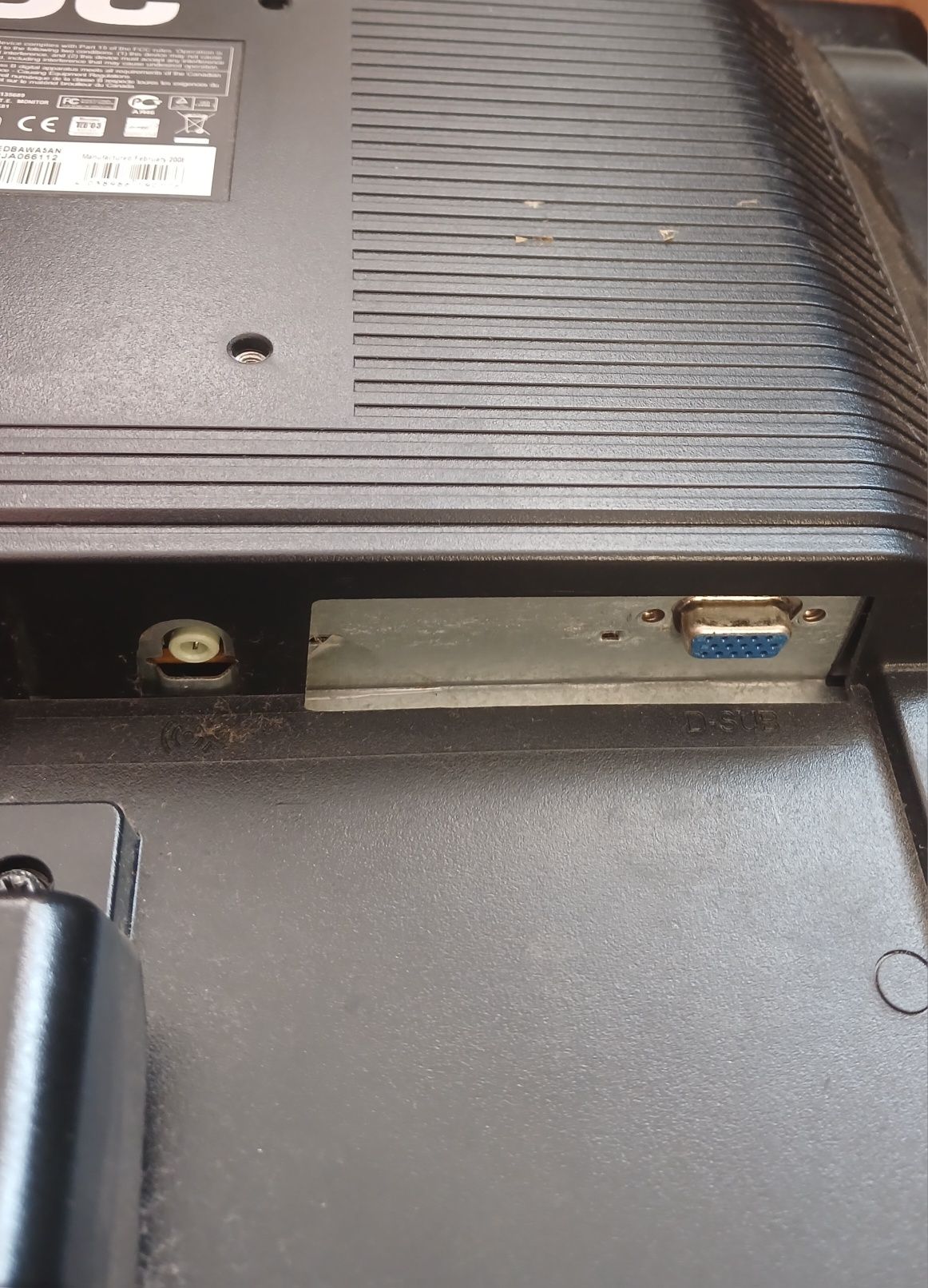 Монитор 19" TFT AOC 916Swa 1440x900 VGA+звук Б/У