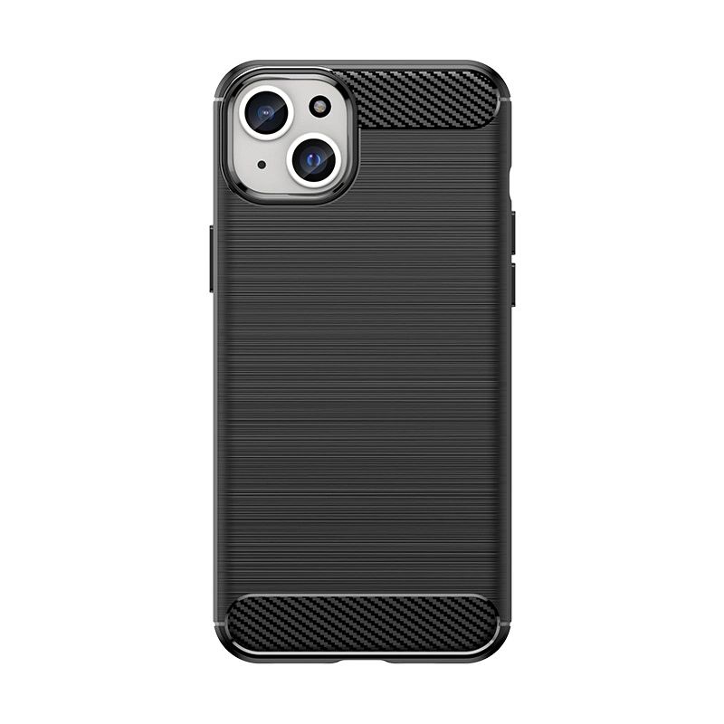Elastyczne Etui Wzór Karbon Do Iphone 15 Plus Carbon Case - Czarne