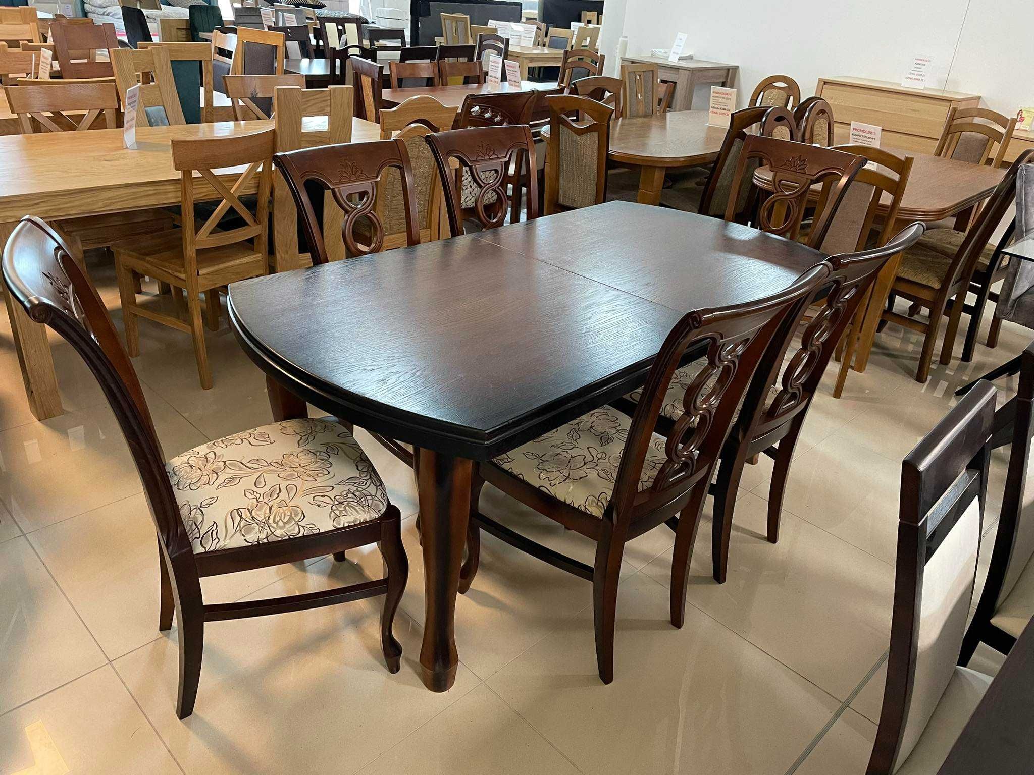 (52L) Stół rozkładany + 6 krzeseł, 2499 zł