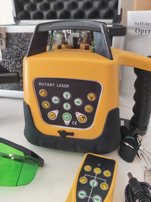 Nível Laser ROTATIVO (linha VERDE) Alcance 500 m. NOVO!