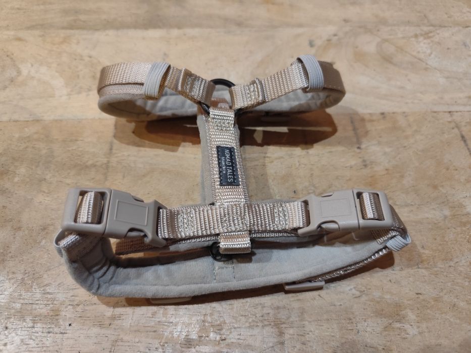 Szelki dla psa Nomad Tales Blush, kolor taupe, rozmiar XS