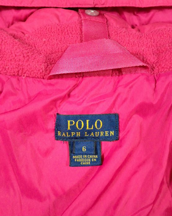 Пуховик Polo Ralph Lauren на девочку зимний куртка с капюшоном