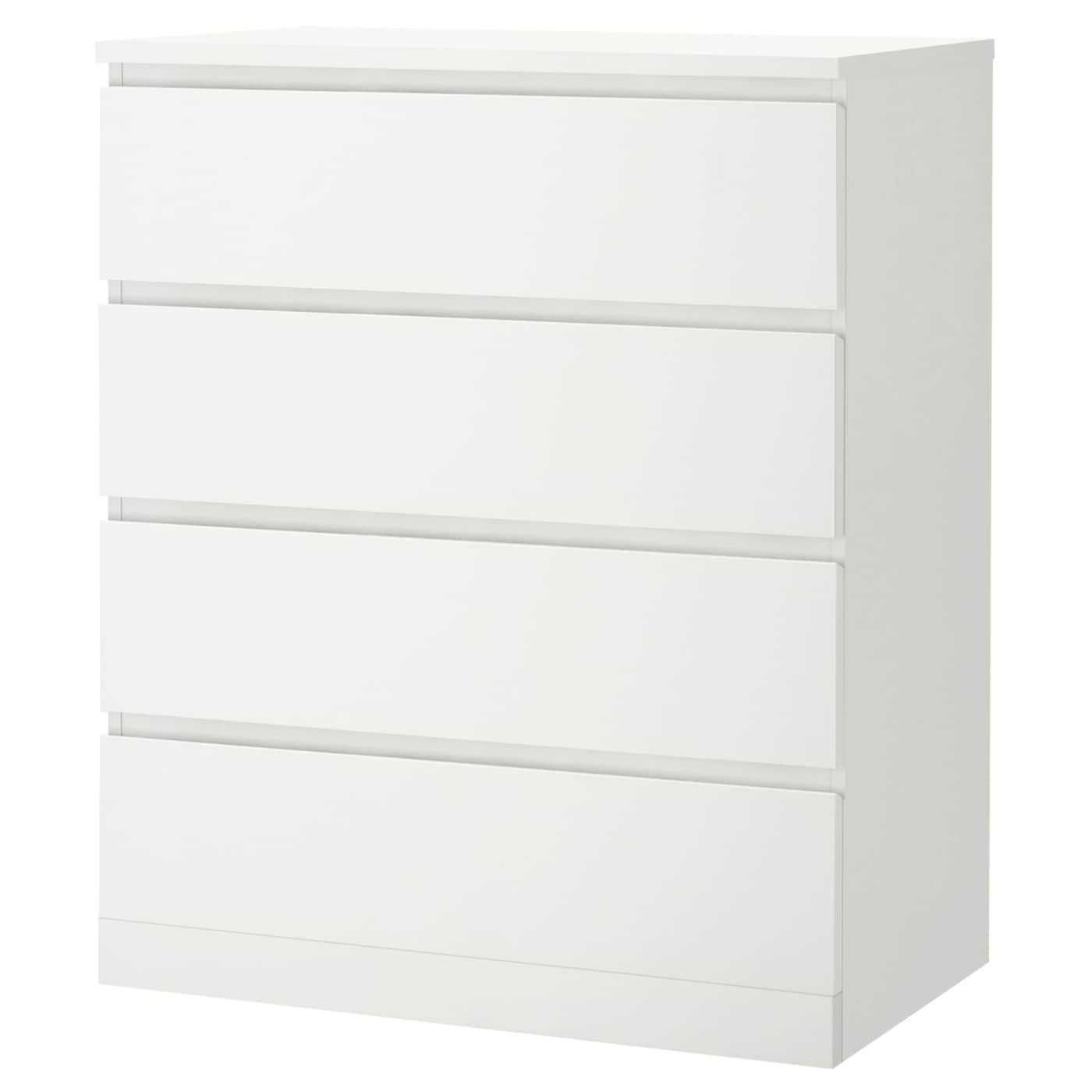ikea MALM Komoda 4 szuflady biała 80x100 Nowa w kartonach