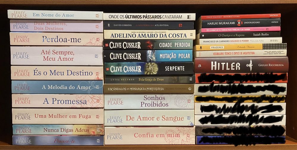 Livros vários, preços vários