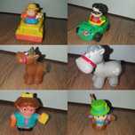 16 figurek duży zestaw Fisher Price Little People statek autko zwięta