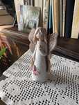 Ozdoba figurka aniołek ceramiczny z gliny wypalany anioł boho