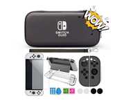 Wzmocniony Nintendo switch pokrowiec zestaw + etui + szkło hartowane