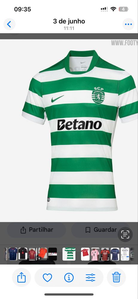 Escolhe ja a camisola do teu clube