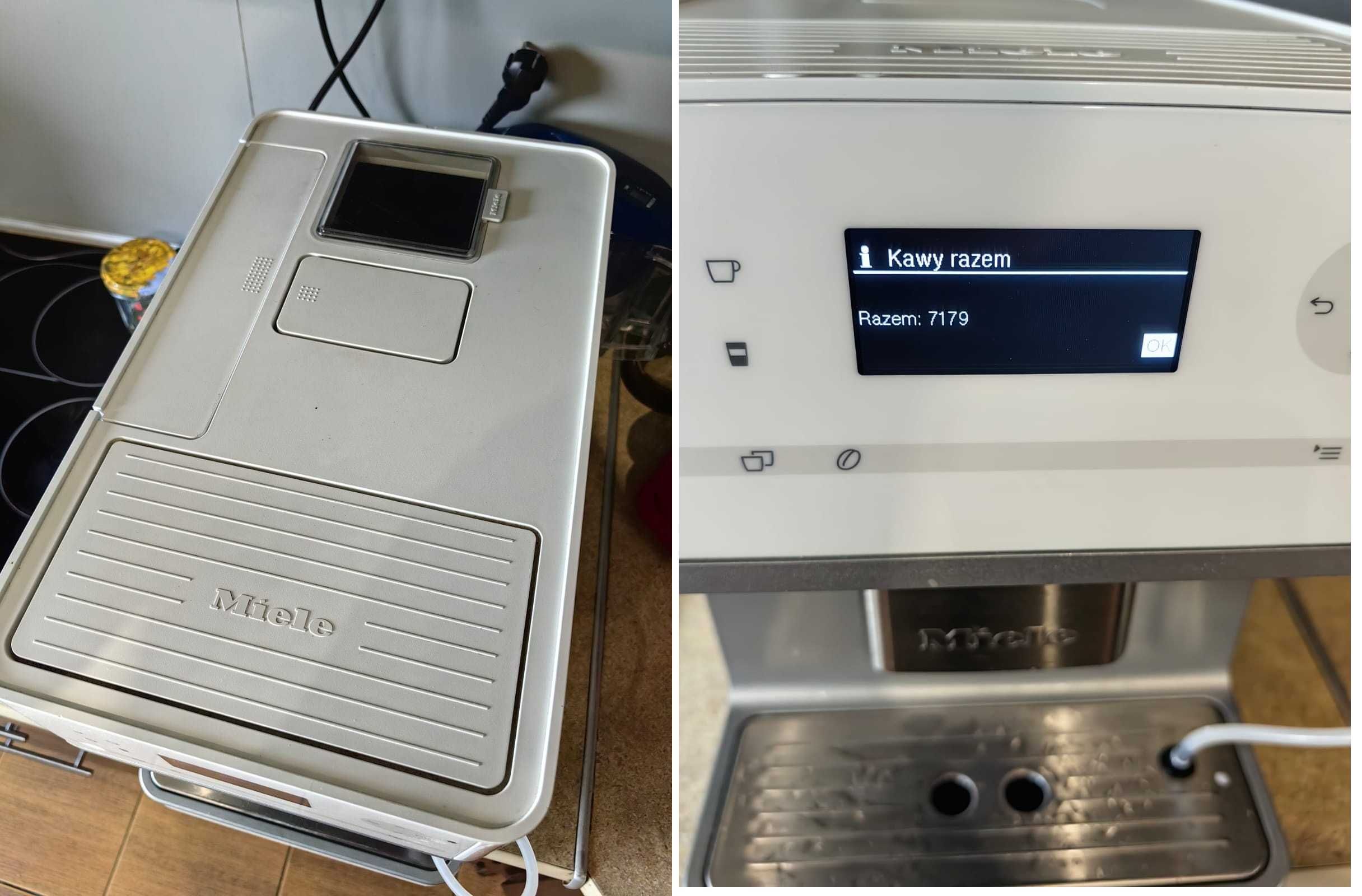 Ekspres do kawy automatyczny MIELE CM 6100 Biała Biały po SERWISIE