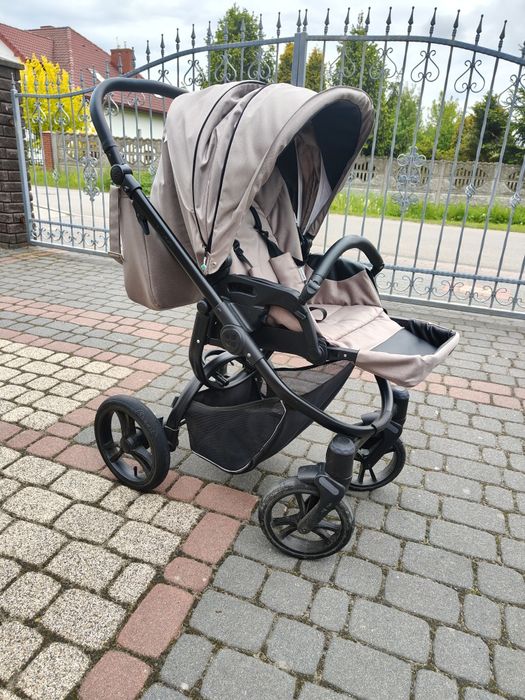 Wózek dziecięcy Bebetto Holland 2w1 czarny beż + gratis