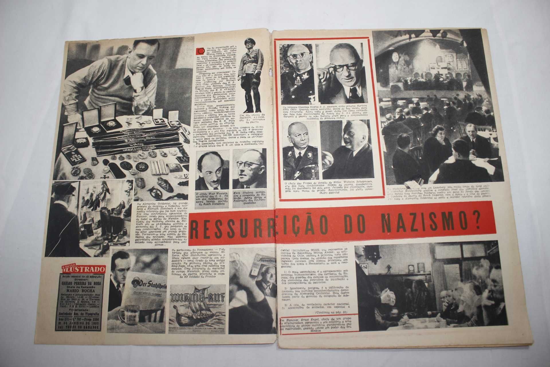 Revista - O Século Ilustrado - 1953 - Nazismo - Nazi