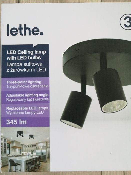 Nowy plafon w stylu loft 3 obrotowe spoty led