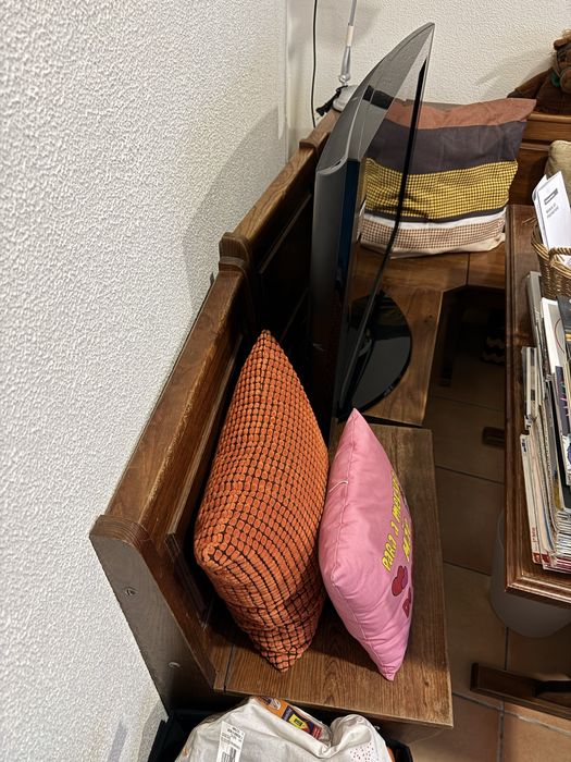 Mesa, Canto e Cadeiras Madeira de Pinho