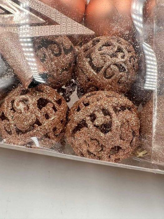 Bombki choinkowe gwiazda nietłukące się plastikowe 101 szt.