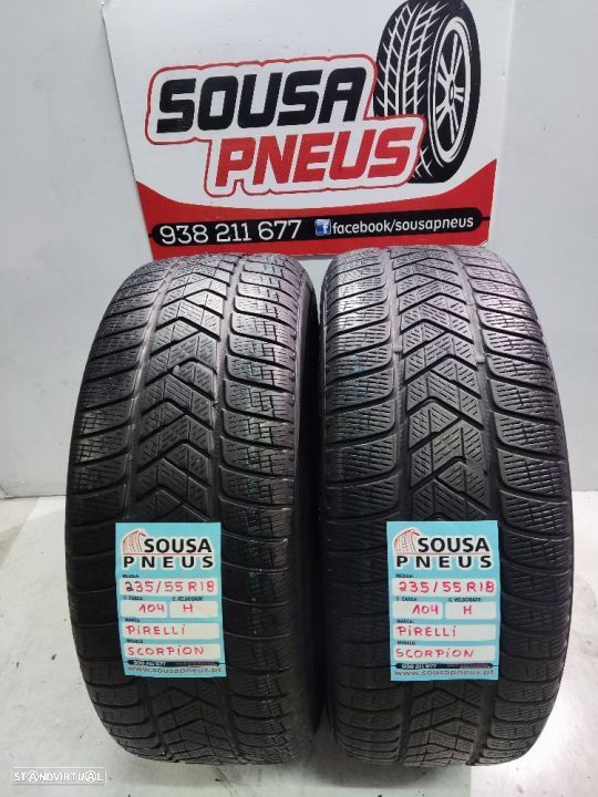 2 pneus semi novos 235-55r18 pirelli - oferta dos portes 130 EUROS