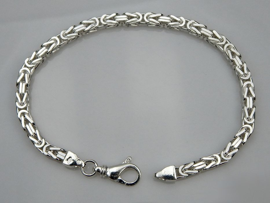 Komplet Łańcuch Bizantyjski Królewski 4.2mm  21cm 55cm Biz100k_21_55