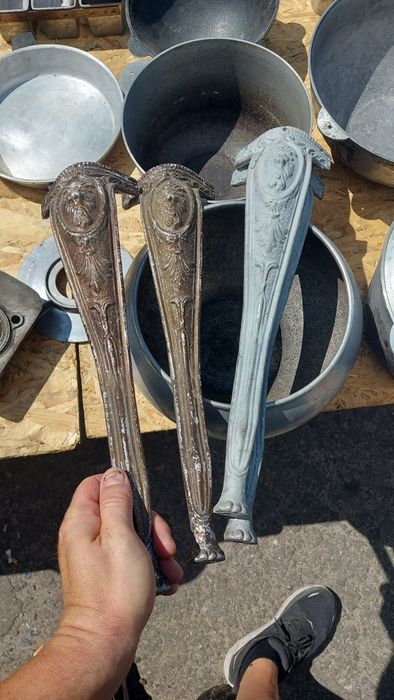 Ножки для табурета старые очень красивые алюминий