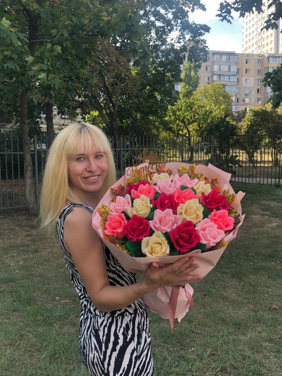 Букет з цукерок до свята