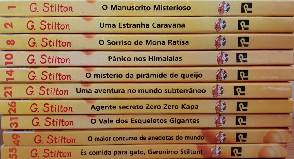 Livros da coleção Geronimo Stilton