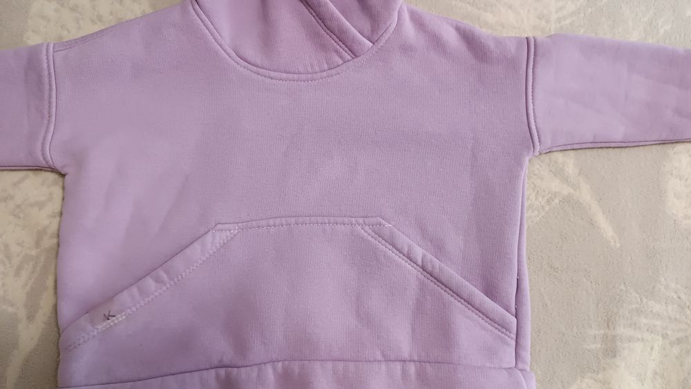 Костюм трьохнитка на флісі для дівчинки 86 92 шапка в подарунок