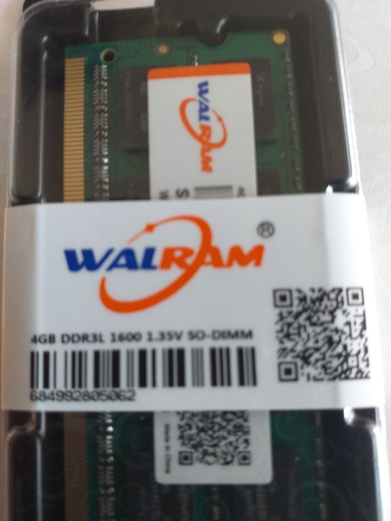 Pamięć RAM 8 GB  DDR3L 1600 2x4 GB do laptopa.