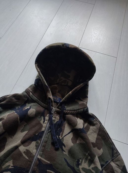 Zip Hoodie polo Ralph Lauren camo стан 10/10 розмір M-L