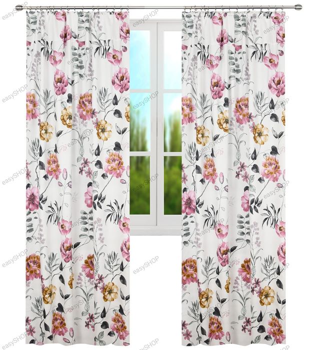 ‼️ WYPRZEDAŻ‼️ 2 piękne zasłony we wzory