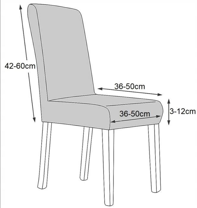 6 szt Nowe pokrowce na krzesła piękny zielony welur ochrona foteli