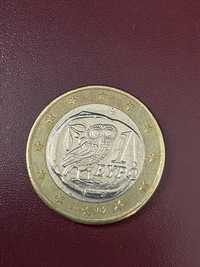 Moeda 1 euro rara grecia 2002