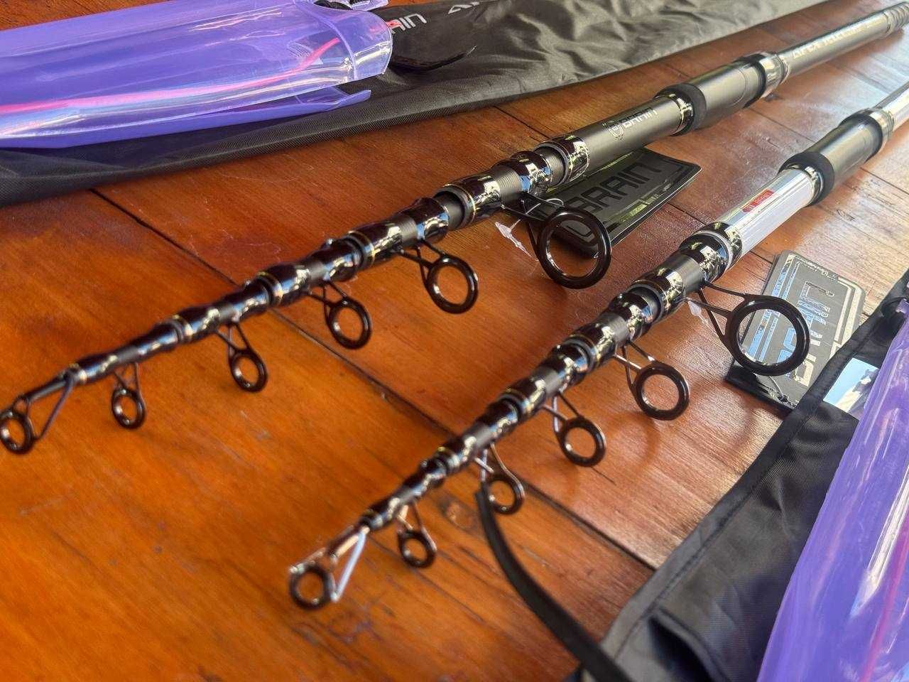 Карповое удилище телескоп Brain Apex Tele Carp Black 3-3,3-3,6-3,9-4,2