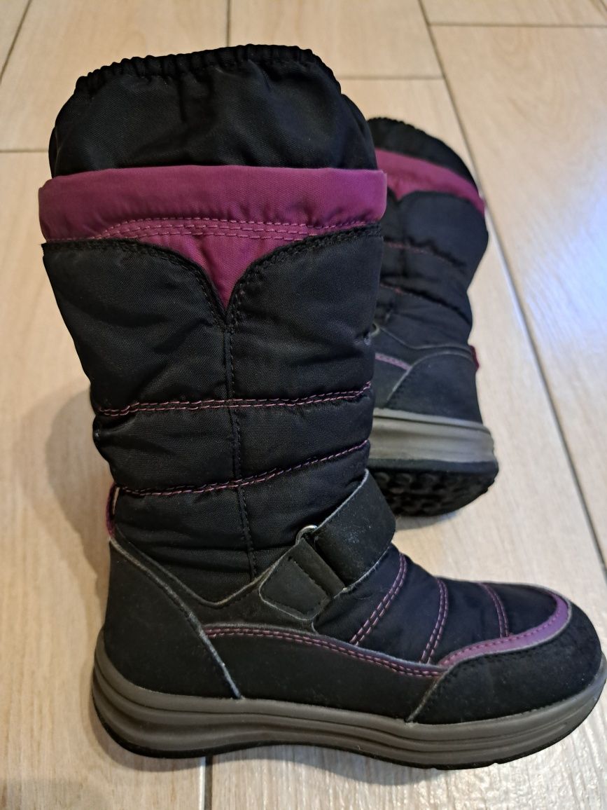 Buty zimowe, śniegowce GEOX rozm. 28, wkł. 18cm dla dziewczynki