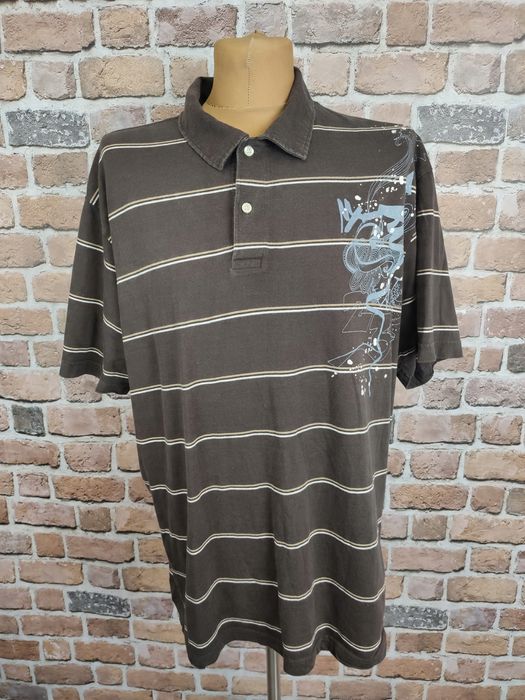 Old navy koszulka polo w paski z nadrukiem r. Xxl