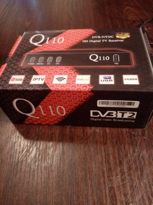 Тюнер, ресивер DVB-Т2 Q110