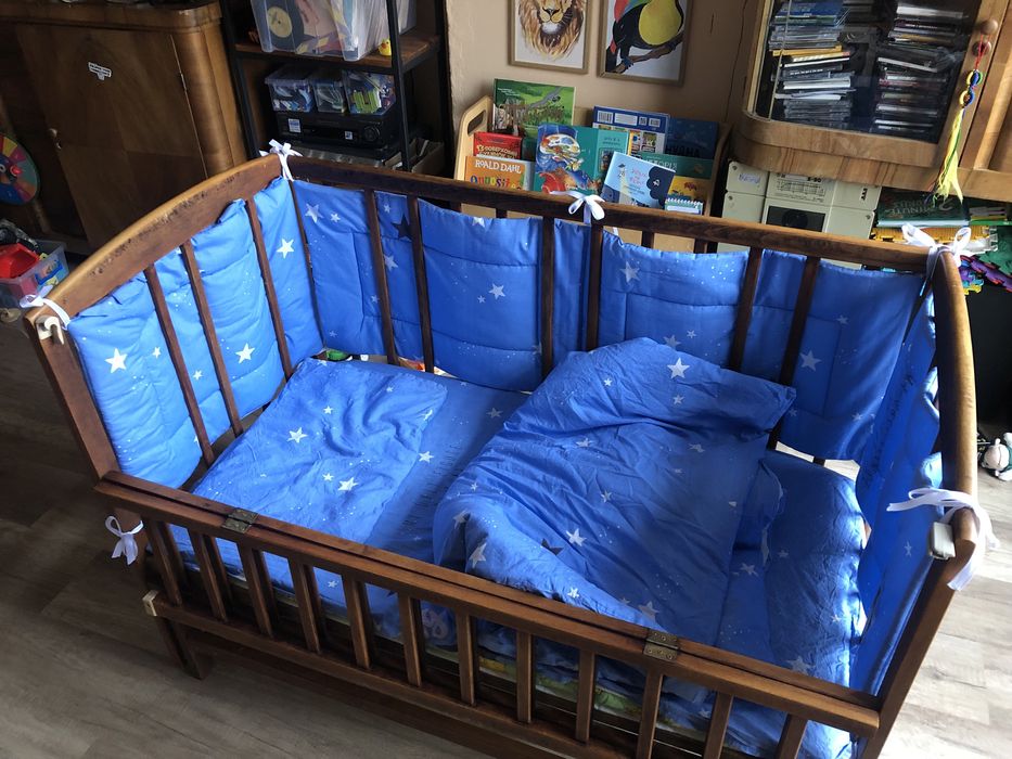 Продам Ліжко / ліжечко дитяче 120*80 з матрацем, білизною та бортиками