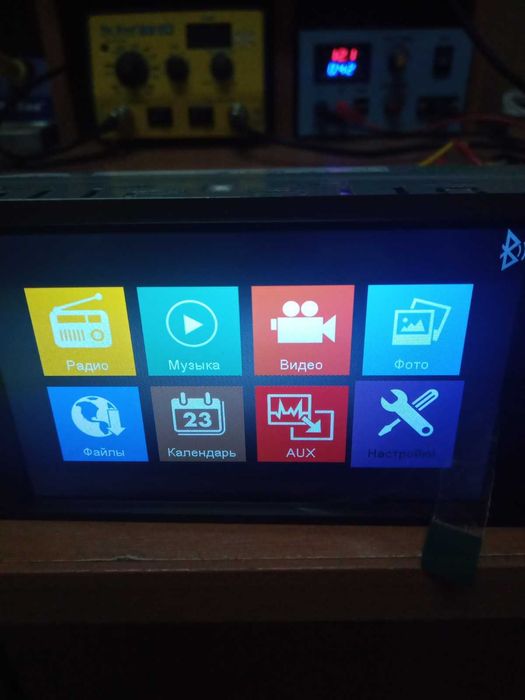 Автомагнітола 1 Din з сенсорним екраном 4" Bluetooth MP5-плеєр mSD USB