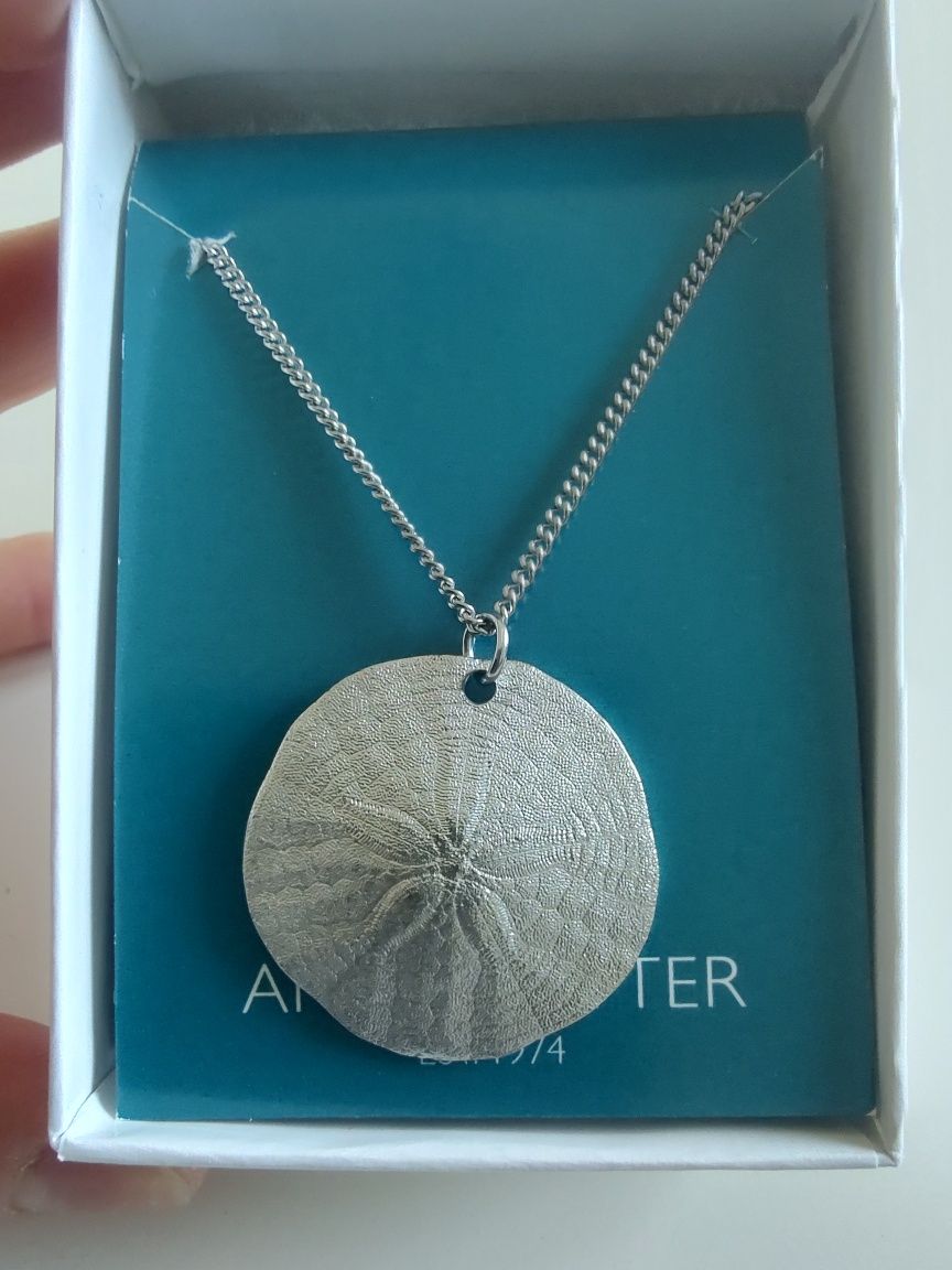 Naszyjniki Amos Pewter kanadyjski Sand Dollar Necklace