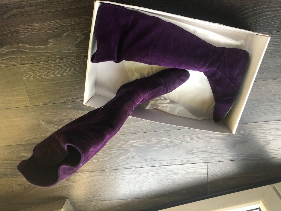 kozaki skorzane zamszowe Prima Moda