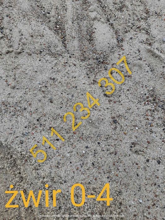 piasek 0-2 mm ziemia żwir pospółka beton wywrotka Poznań