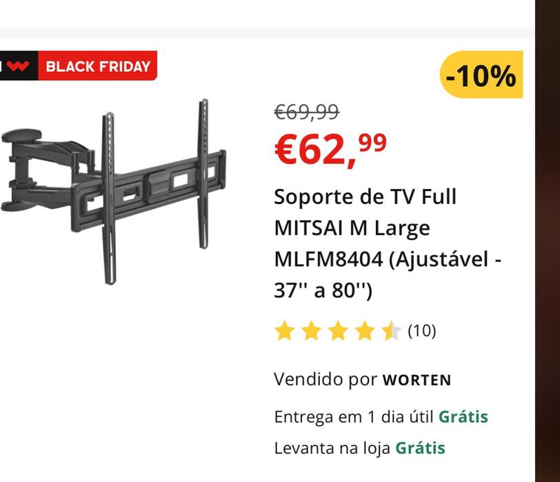 Suporte de TV para parede