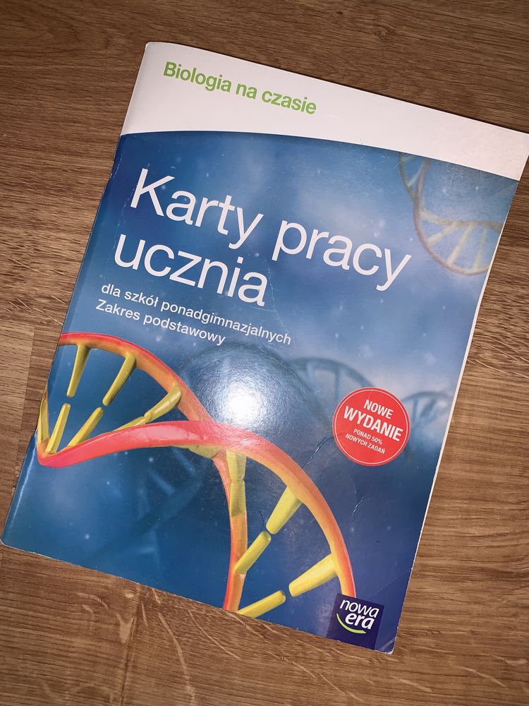 Karty pracy ucznia biologia na czasie nowa era