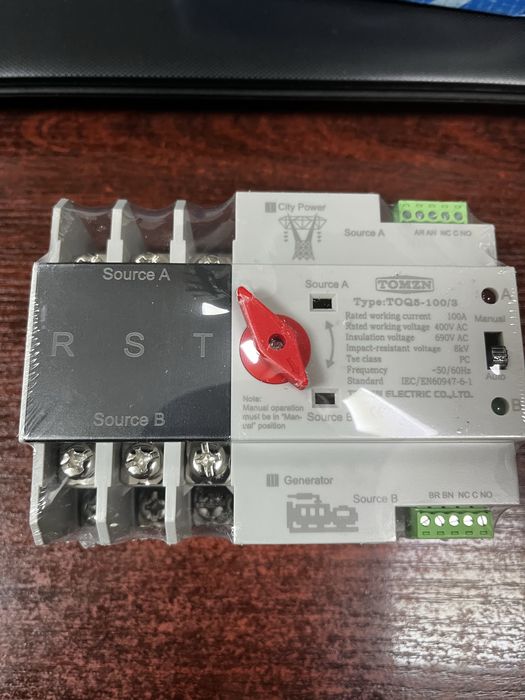 Автомат введення резерву АВР TOMZN TOQ5-100/3 100,125 Ампер Dual power