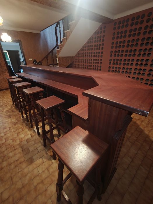 Mesa de bar\balcão de bar\bar em madeira