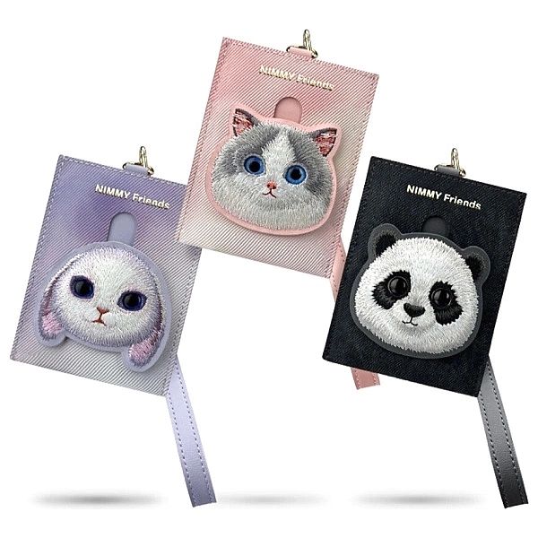 Portfel Nimmy Big Eyed Pet 2.0 Cat etui na karty - różowy