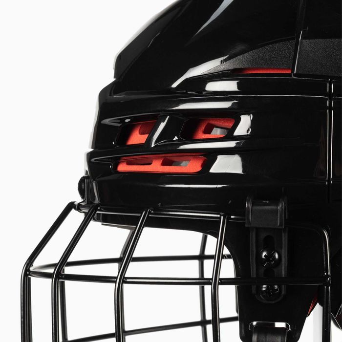 Kask hokejowy CCM Tacks 70 z kratą rozmiar M od 56 do 60 cm Niebieski