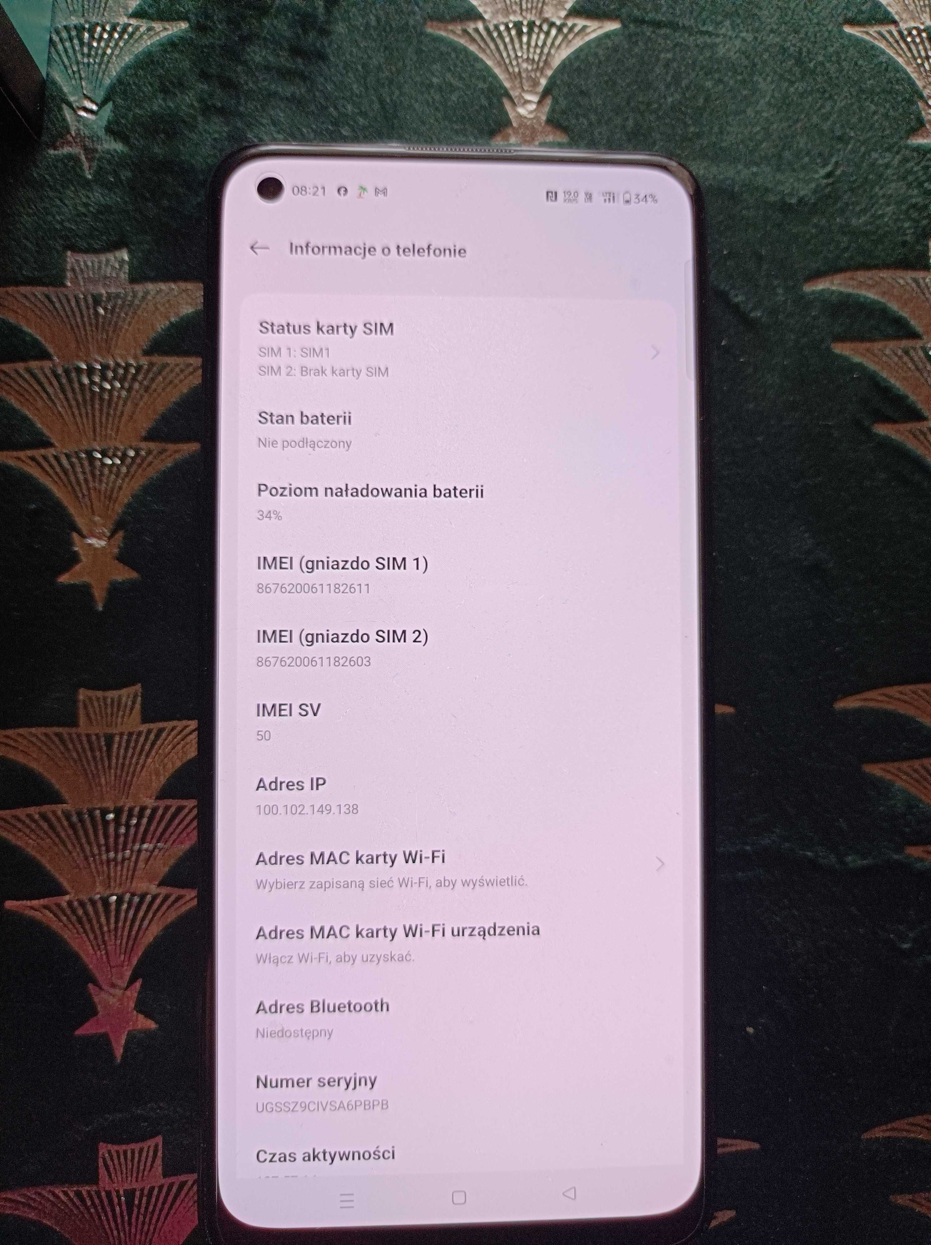 OPPO Reno5 Z 5G 8Gb RAM  Pudełko oryginalne