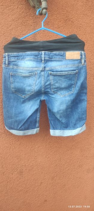 Szorty ciążowe spodenki rybaczki jeansy h&m mama 38