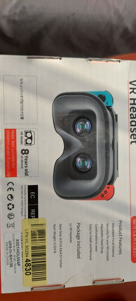 Gogle VR do konsoli Nintendo switch.