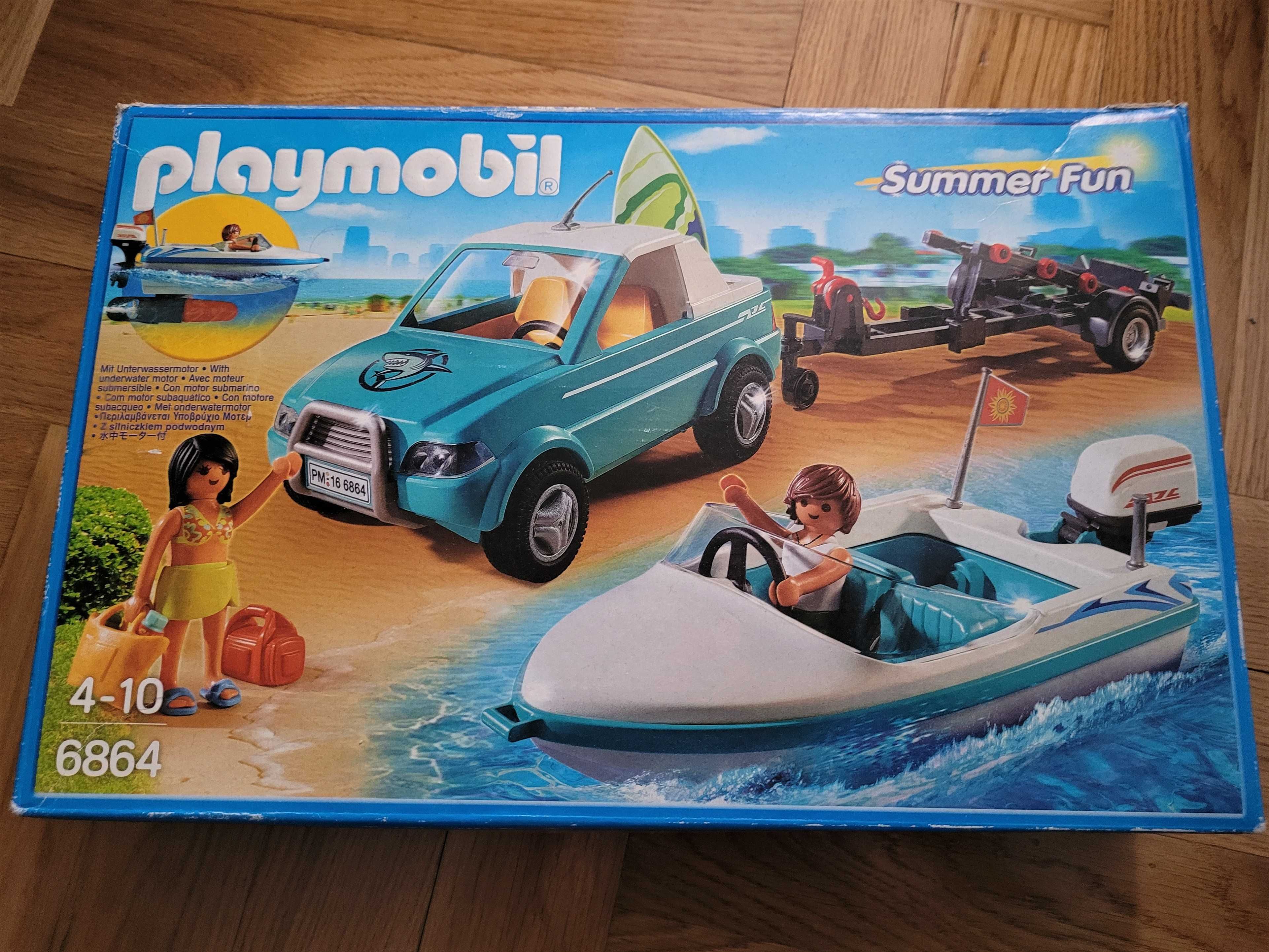 Playmobil Summer Fun 6864 Surfer pickup z motorówką (z silnikiem)