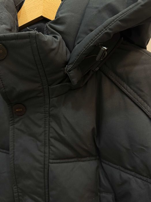 Пуховик теплый мужской. Зимове пальто куртка чоловіча тепла чорна